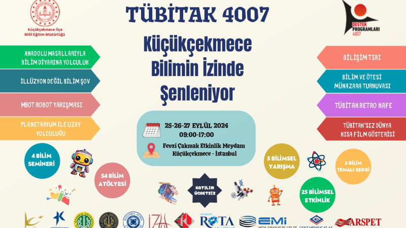 Küçükçekmece Bilimin İzinde Şenlenecek