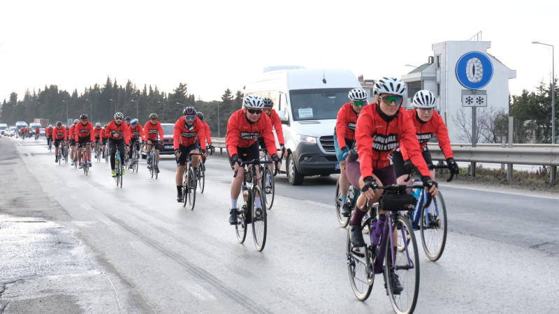 65 Bisikletçi Çanakkale Şehitleri Anısına 300 Kilometre Pedal Çevirecek