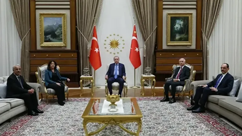 Cumhurbaşkanı Erdoğan, DEM Parti heyetini Külliye’de kabul etti