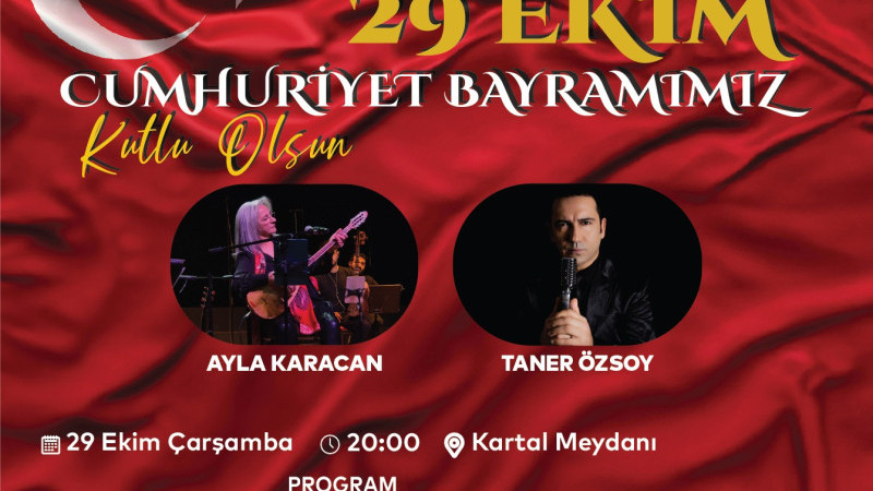 Cumhuriyet’in Işığı Kartal Meydanı’nda Parlayacak
