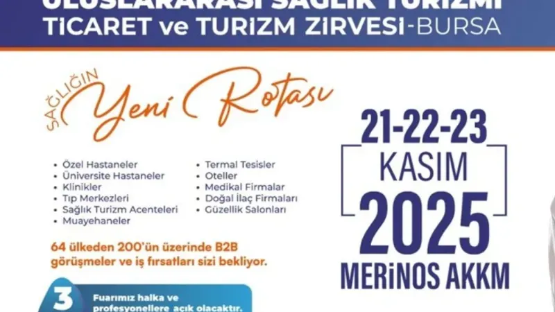 Dünyanın Gözü Bursa’da: Sağlık Turizminde Küresel Zirveye Doğru