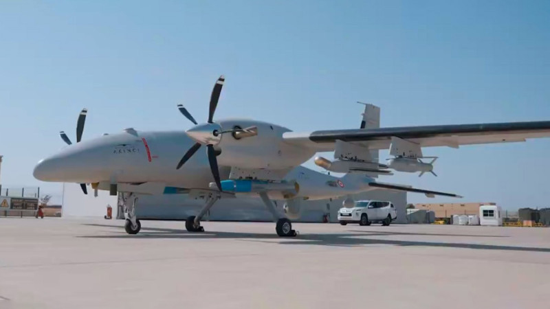 AKINCI’dan atılan sığınak delici TOLUN hedefi tam isabetle vurdu