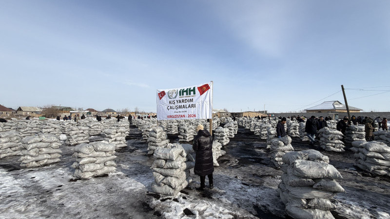 İHH, Kırgızistan ve Kazakistan’da 480 ton kömür dağıttı