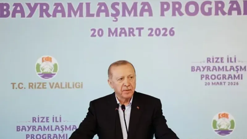 Erdoğan’dan Rize’de bayram mesajı: Bölgesel krizler küresel barışı tehdit ediyor