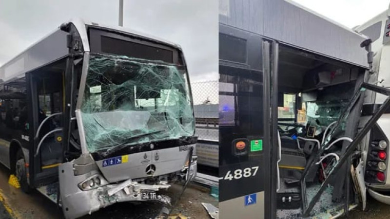 Avcılar’da İki Metrobüs Çarpıştı: 5 Yaralı