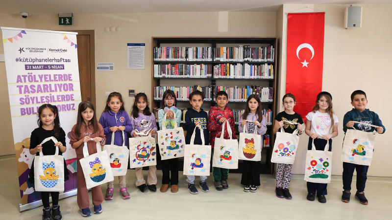 KÜTÜPHANE HAFTASI ATÖLYE VE SÖYLEŞİLERLE KUTLANDI