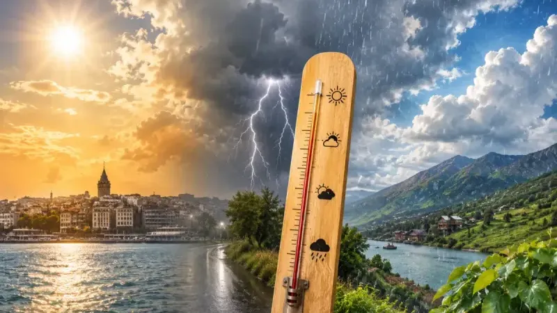 Meteoroloji uyardı: Sıcaklıklar düşüyor, sağanak yağış geliyor