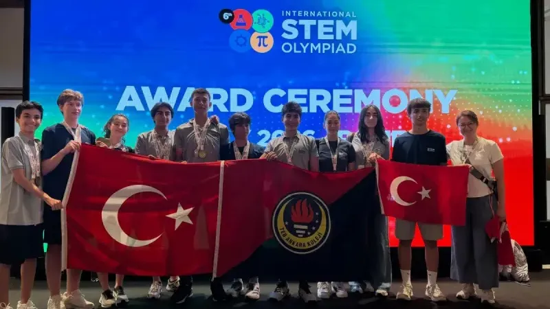 TED Ankara Koleji öğrencilerinden STEM Olimpiyatları'nda büyük başarı