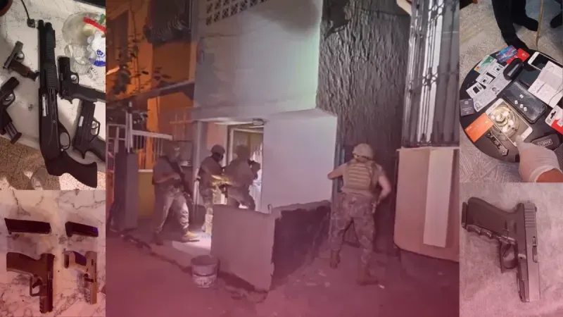 Adana’da “Şimşekler” suç örgütüne operasyon: 64 şüpheli gözaltında