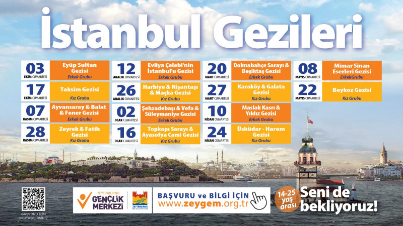 İstanbul Gezileri Başlıyor! Zeytinburnulu Gençler Tarihi Mekânları Keşfedecek
