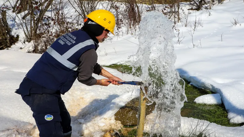 Sakarya'da kış şartlarına karşı altyapı hatları güvende