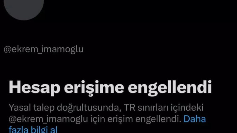 İmamoğlu'nun X hesabına Erişim Engeli!
