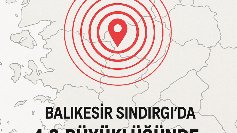 Balıkesir Sındırgı’da 4.2 Büyüklüğünde Deprem