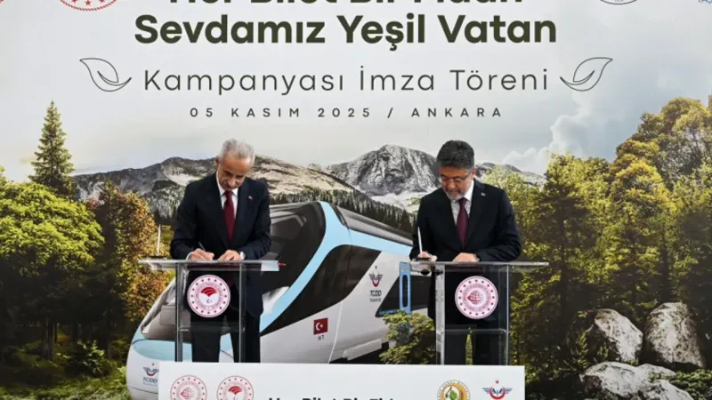 Her YHT Bileti Bir Fidan: Türkiye’den Çevreye Anlamlı Adım