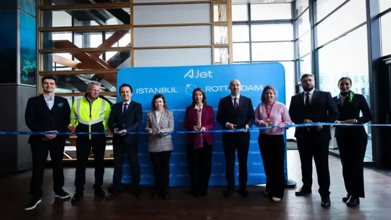 AJet, İstanbul–Rotterdam hattını hizmete açtı