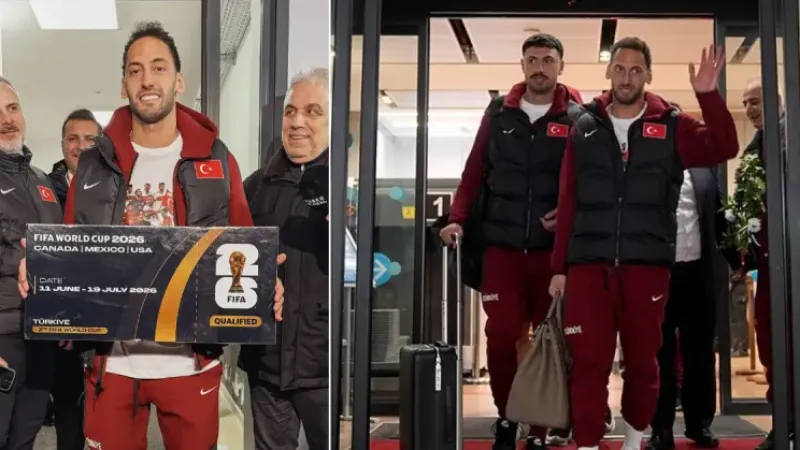 Dünya Kupası biletiyle dönen millilere coşkulu karşılama