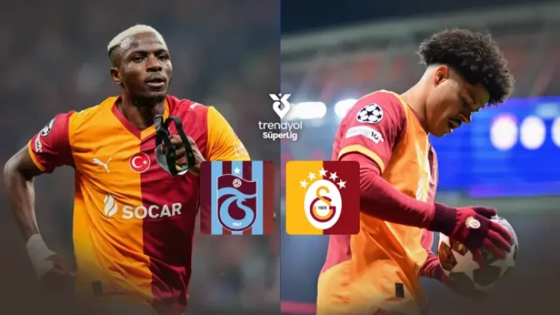 Galatasaray’ın Trabzonspor Kadrosu Açıklandı: İki Eksik Dikkat Çekti