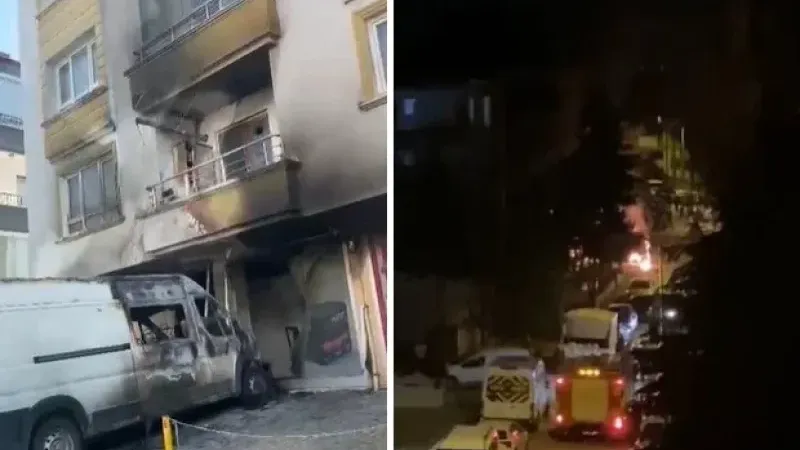 Keçiören'de gece çıkan yangın paniğe neden oldu