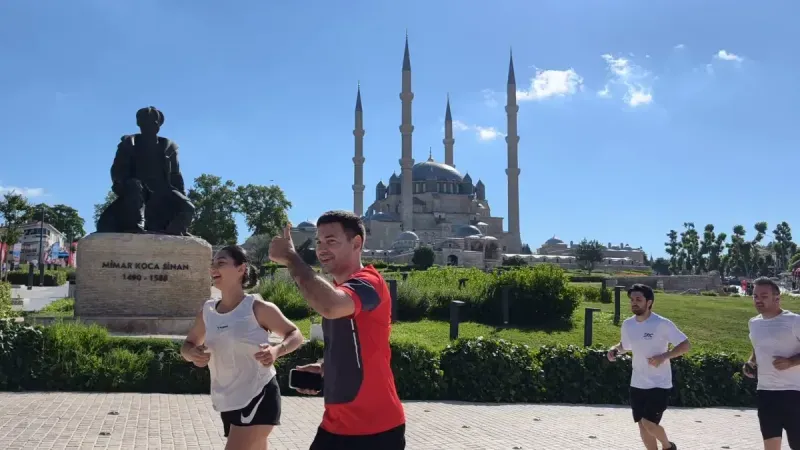 Selimiye’nin UNESCO Listesi’ndeki 15. yılı için 15 tur koştular