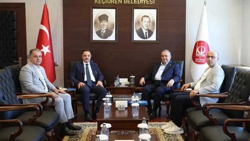 TİMBİR heyetinden Keçiören Belediye Başkanı Mesut Özarslan’a ziyaret