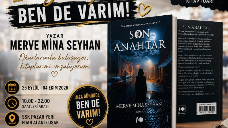 MERVE MİNA SEYHAN’DAN OKURU GEÇMİŞİN KAPILARINA GÖTÜREN ROMAN: “SON ANAHTAR”